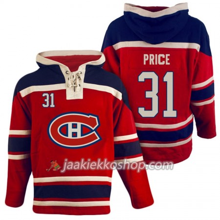 Miehille NHL Montreal Canadiens Carey Price 31 Punainen Sawyer Hooded Sweatshirt